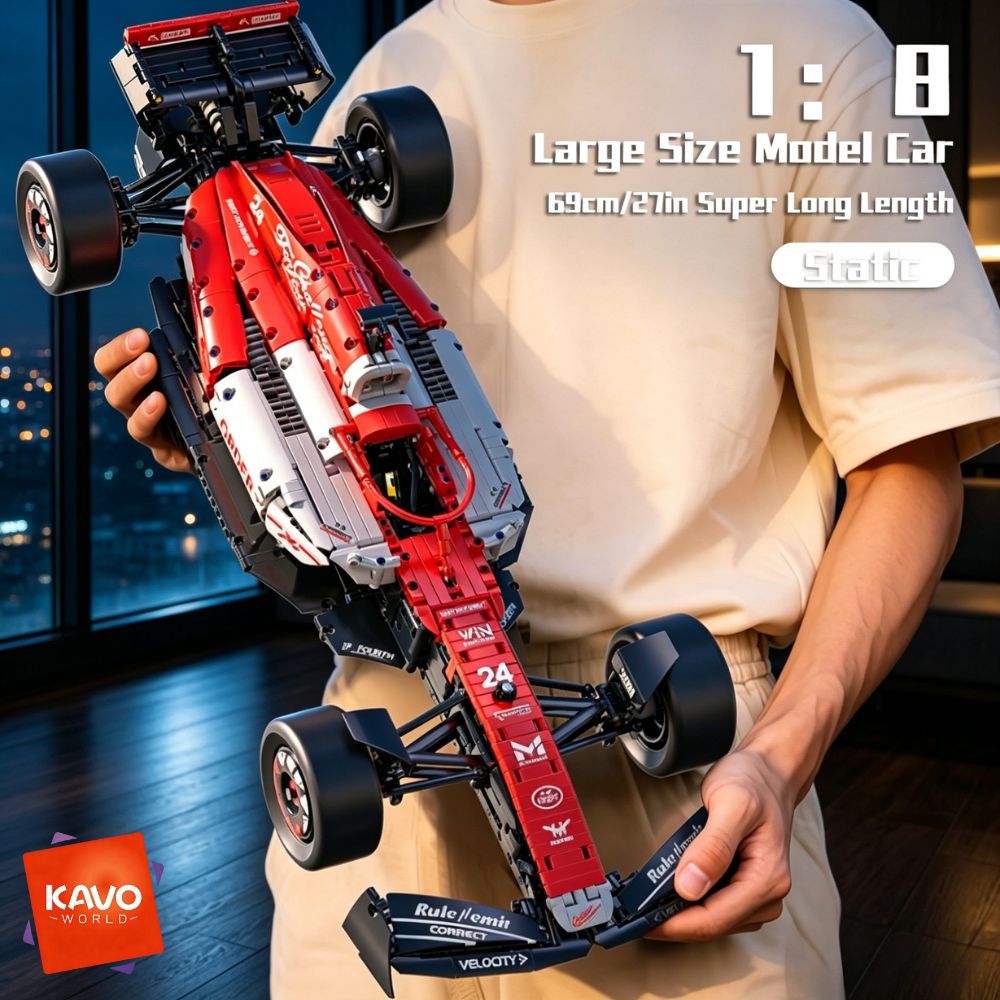 Home Improvement By - KAVOWORLD Fórmula Coche Deportivo Rojo y