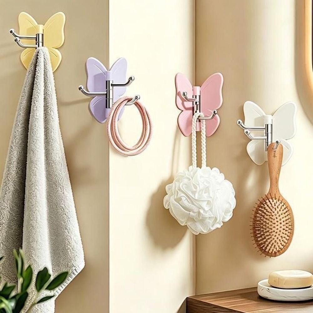 Wall Anchor Plastic - 4 Ganchos de Pared Giratorios de