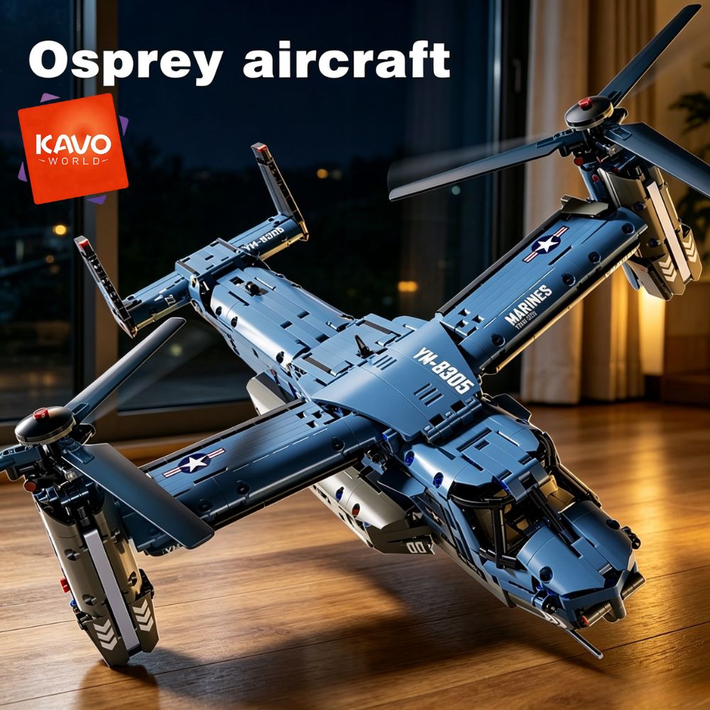 Home Improvement By - KAVOWORLD 1486PCS V-22 Osprey, Juego de