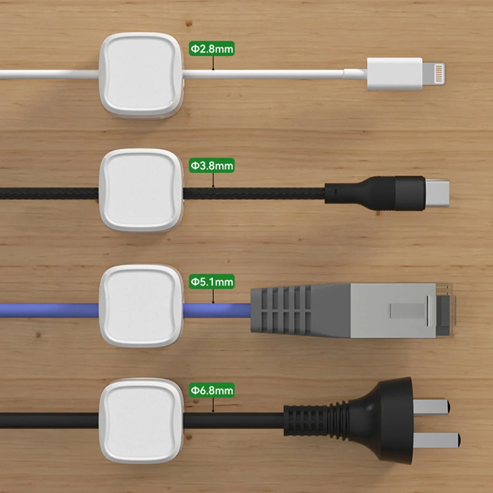 Clips organizadores de cables  - Wall Anchor Plastic reseña y precio