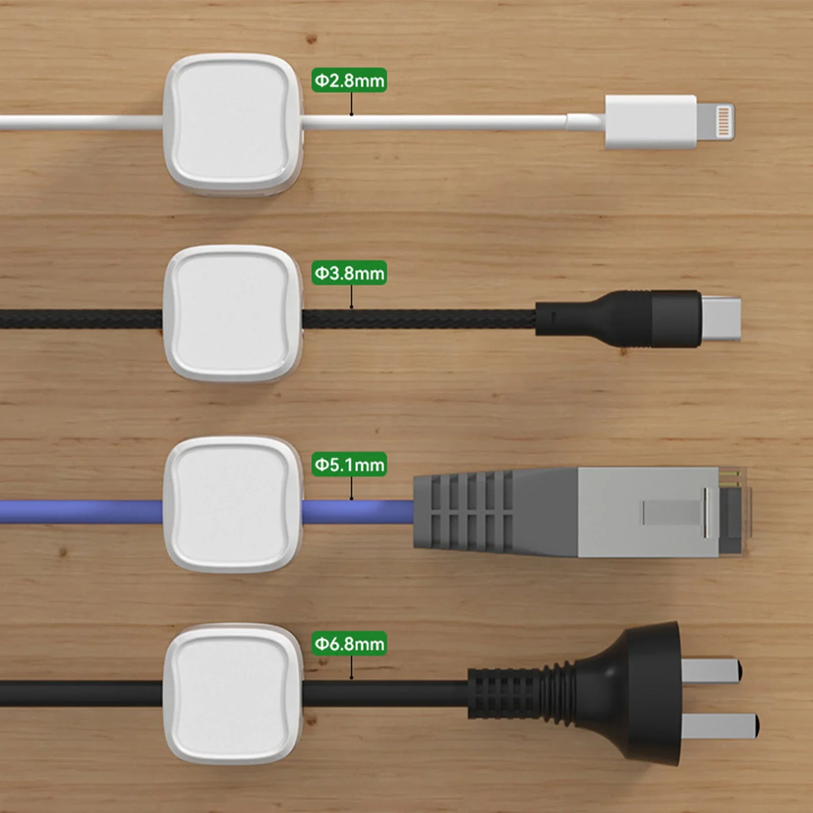 Clips organizadores de cables  - Wall Anchor Plastic reseña y precio