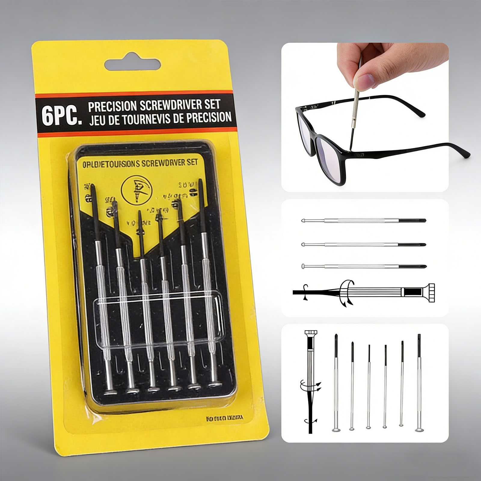Juego de destornilladores de 6 - Screwdriver Set Precision reseña y precio